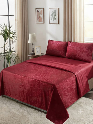 Premium cotton silk bed sheets