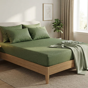 Premium cotton silk bed sheets