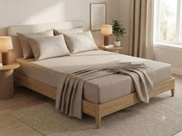 Premium cotton silk bed sheets