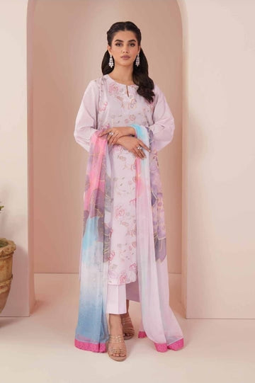 3 piece unstitched embroided lawn